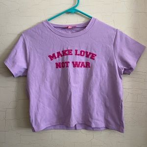 Sugar Thrillz by DollsKill Cropped Baby Tee size XL